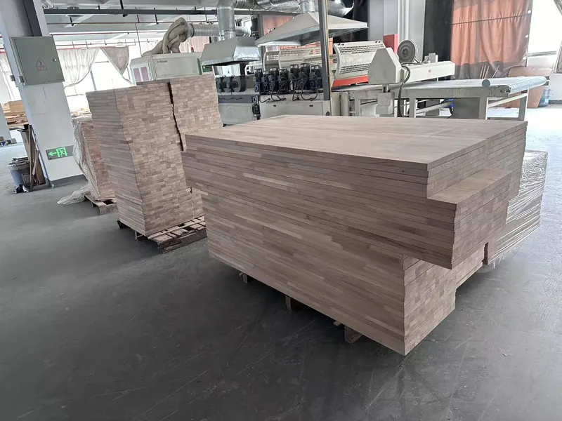 Countertop factory panel stacking area Countertop factory panel stacking area with machinery